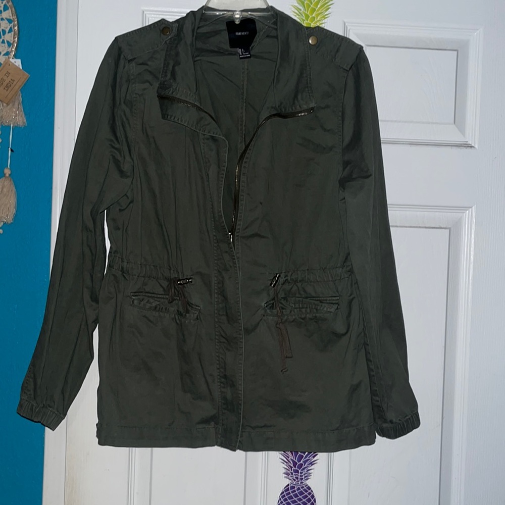 Forever 21 army green jacket